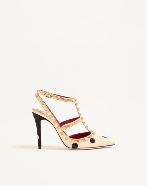 Rockstud Décolleté Med Plus De Pois Broderi 100mm