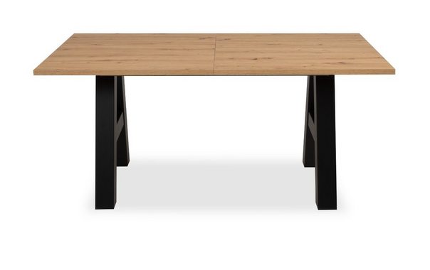 Finori Kulissen-Esstisch Granada (Esstisch in Artisan Eiche und schwarz, 160 cm), ausziehbar bis zu 235 cm