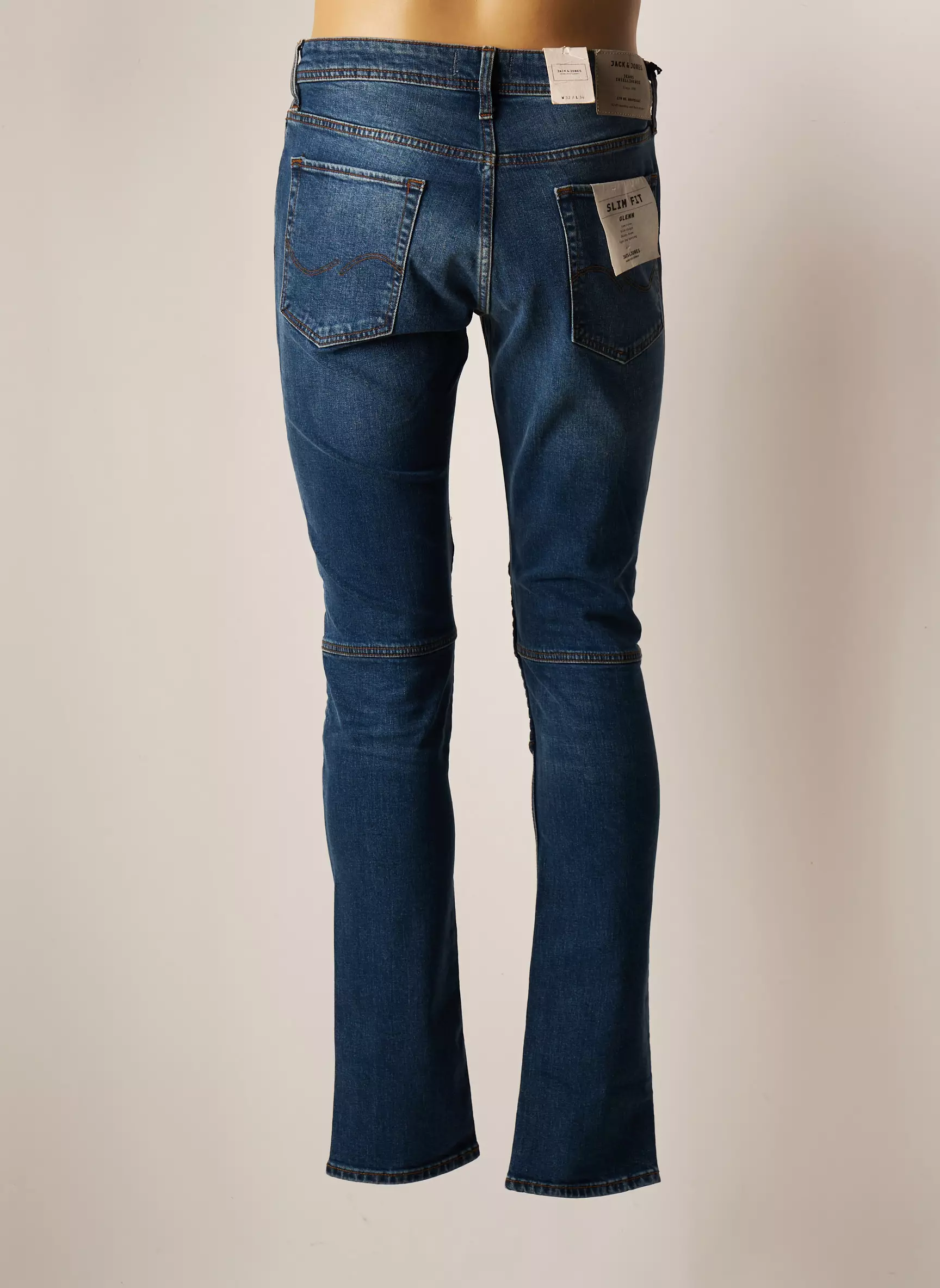 Jack Jones Jeans Coupe Slim Homme couleur bleu