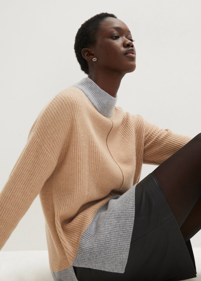 Wollpullover mit Good Cashmere Standard®-Anteil