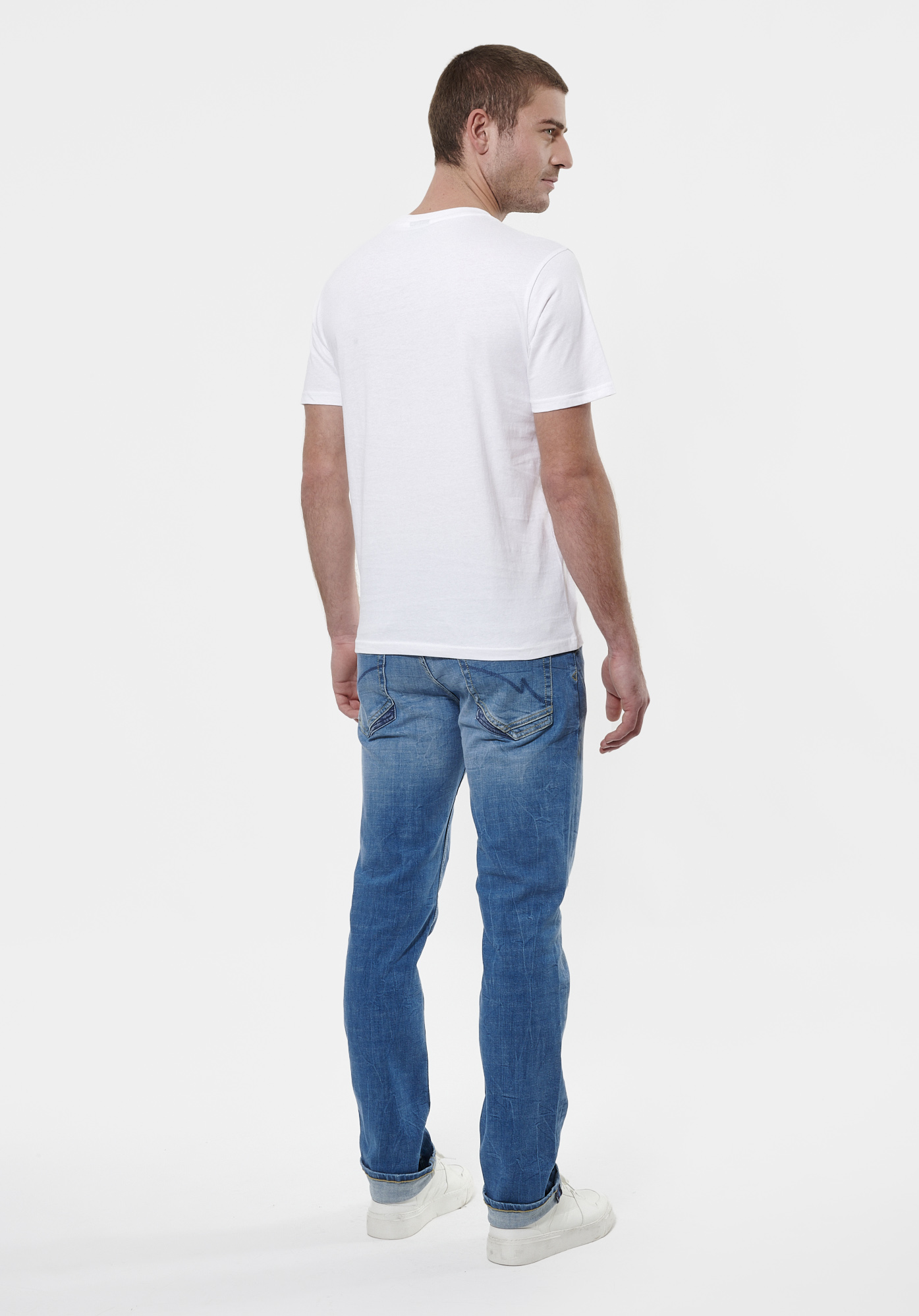 SEA    T-shirt blanc Homme en 100% coton