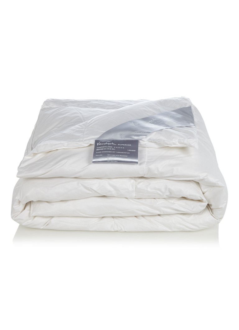 Couette solo Vandyck Superior en satin de coton garnie de duvet