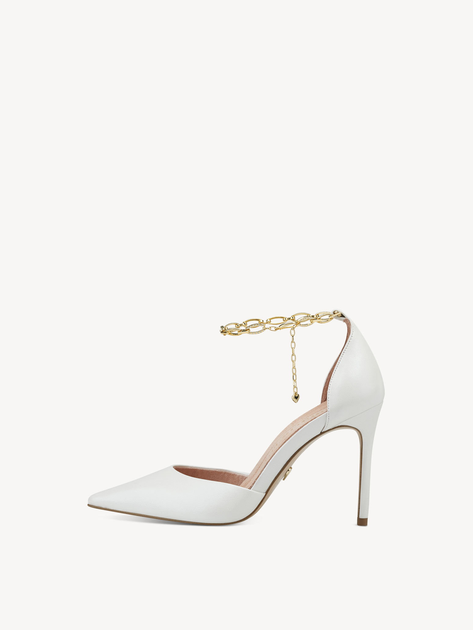 Escarpin en cuir - blanc