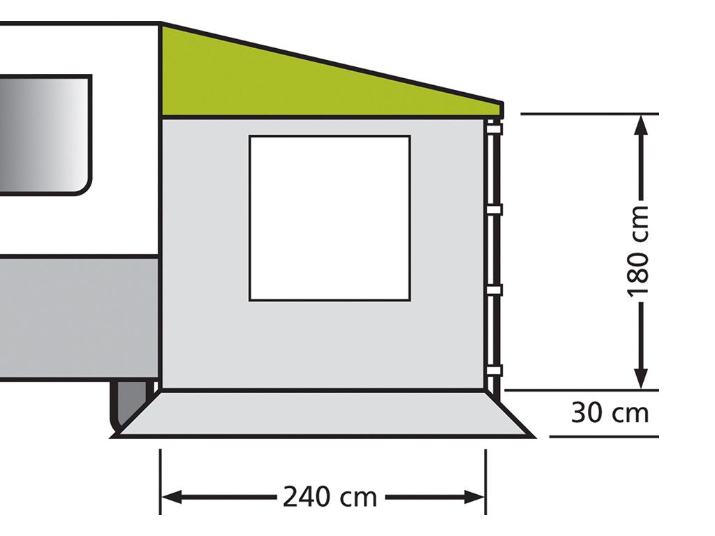 Eurotrail universelle Seitenwand 240 cm