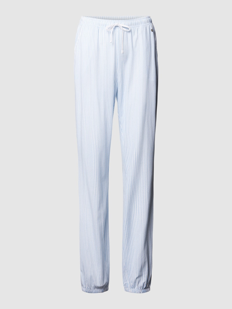 Pyjama-Hose mit Streifenmuster Modell 'Everyday' in blau