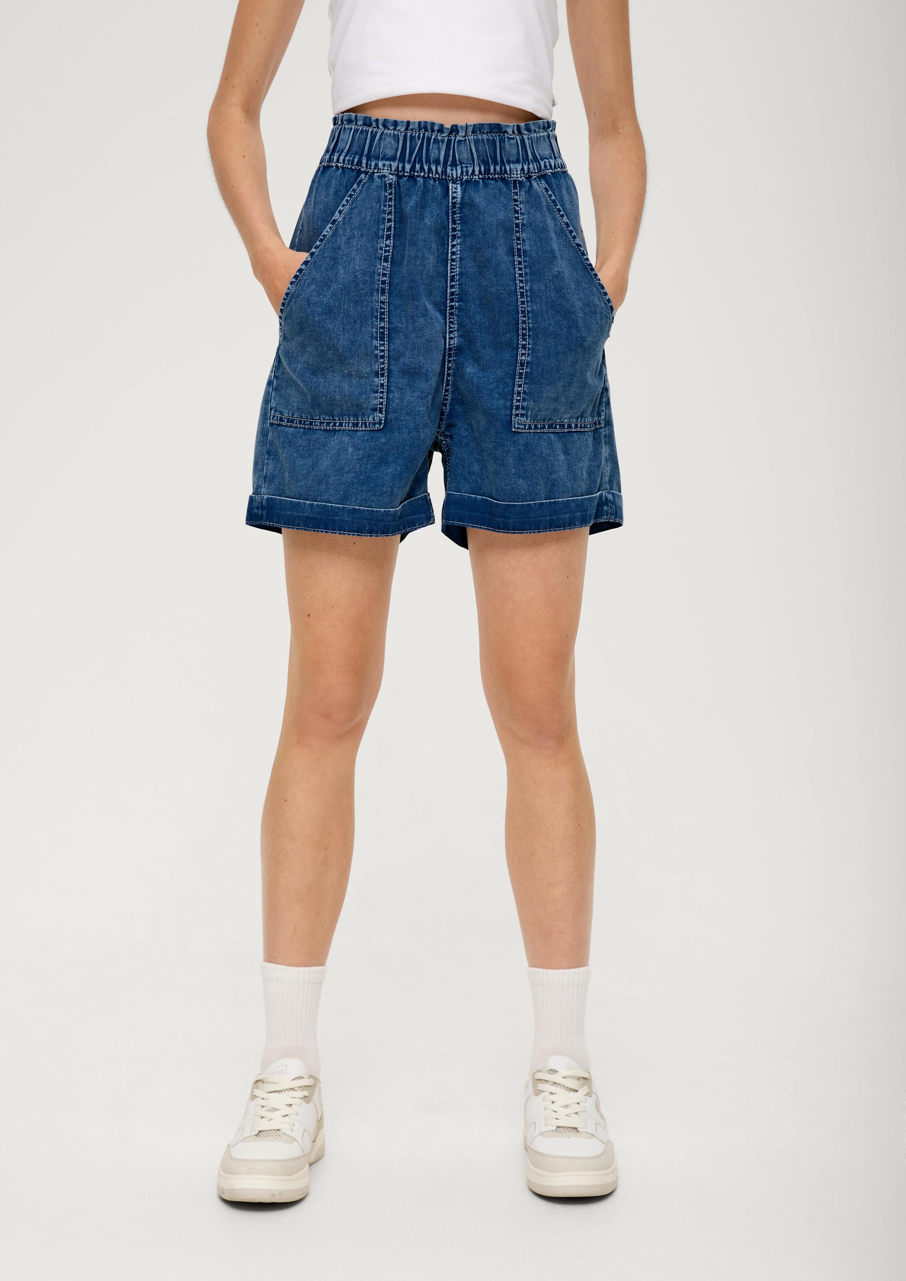 Jeans-Shorts Paper Bag / Relaxed Fit / High Rise / Semi Wide Leg  2131252-55Y2