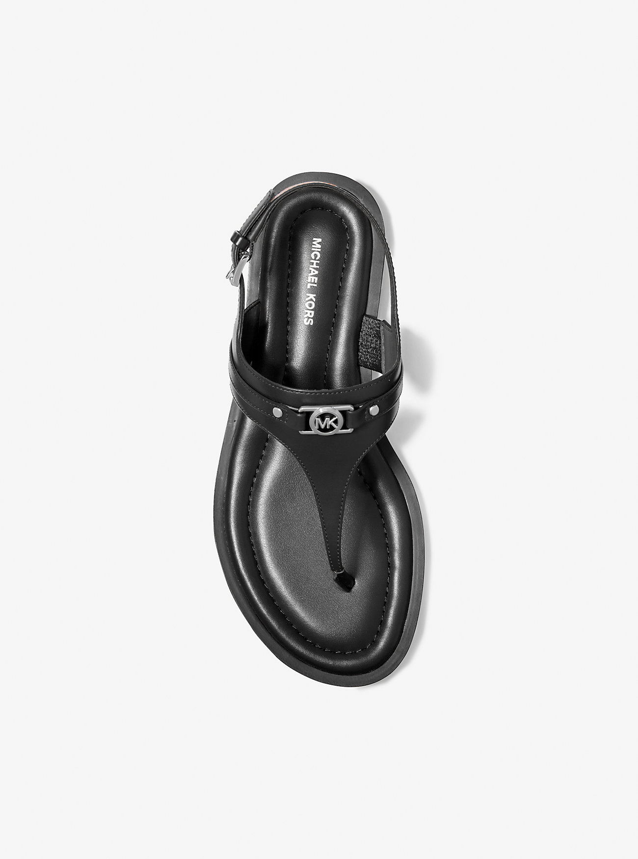 Sandali Mandy in pelle con cinturino a T - NERI