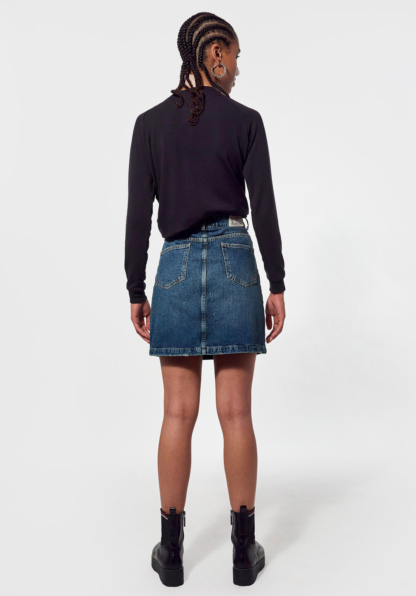 LITA   Jupe en jean Femme en 100% coton