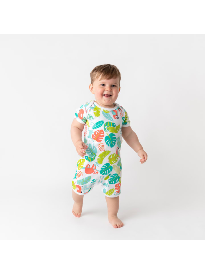 Schlummersack Bio Baby-Strampler kurzarm 2er-Pack in Grün günstig kaufen