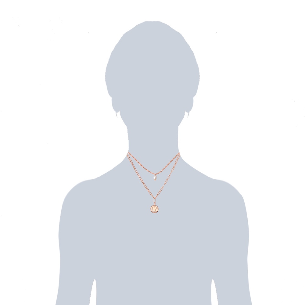 Valero Pearls Collier en acier inoxydé Acier inoxydable Preciosa Perle de culture d'eau douce e collier