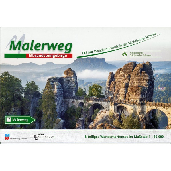 Malerweg - Sächsische Schweiz 1 : 30 000 - Wanderkarte