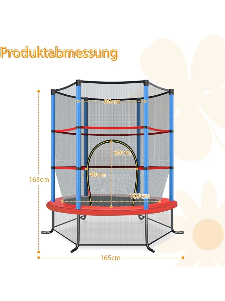 COSTWAY Gartentrampolin in Blau günstig kaufen onesize