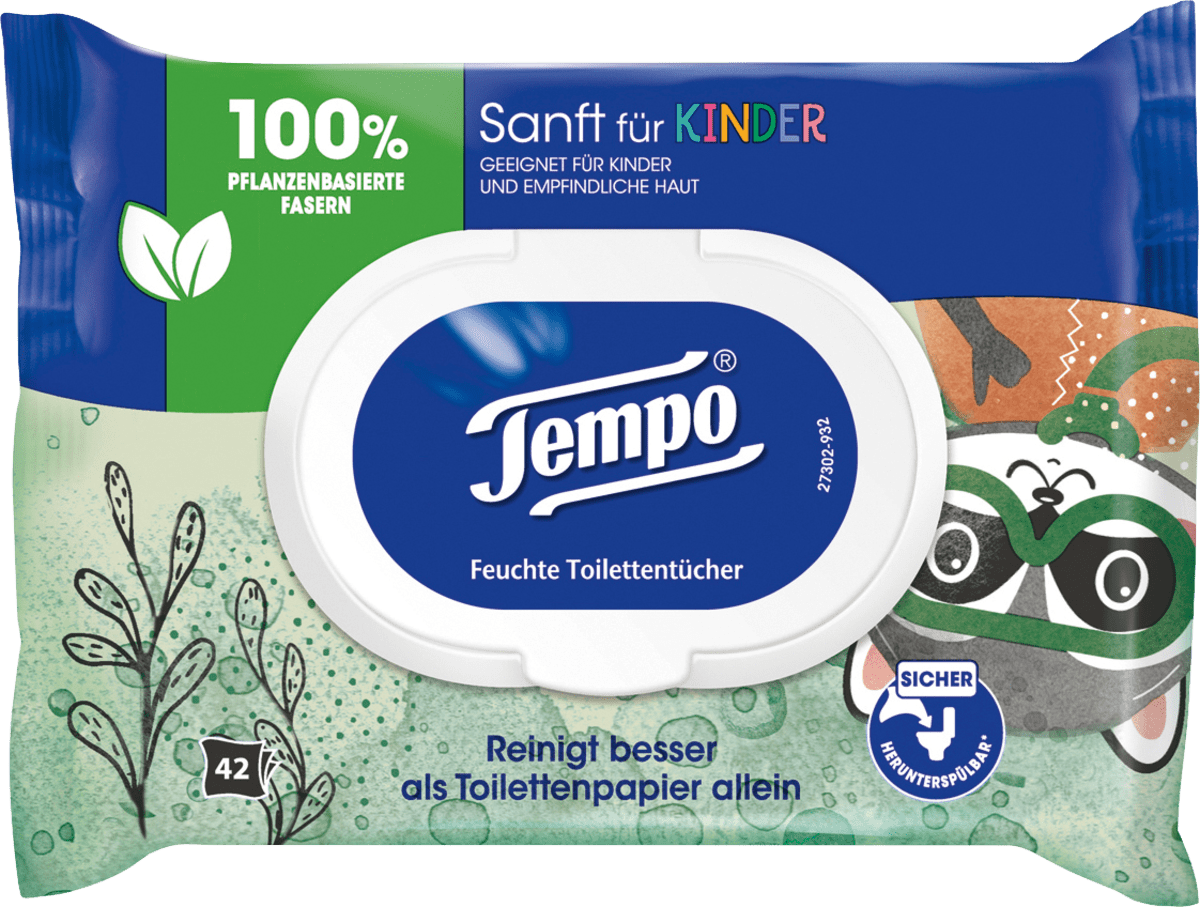 Feuchtes Toilettentücher Sanft für Kinder, 42 St