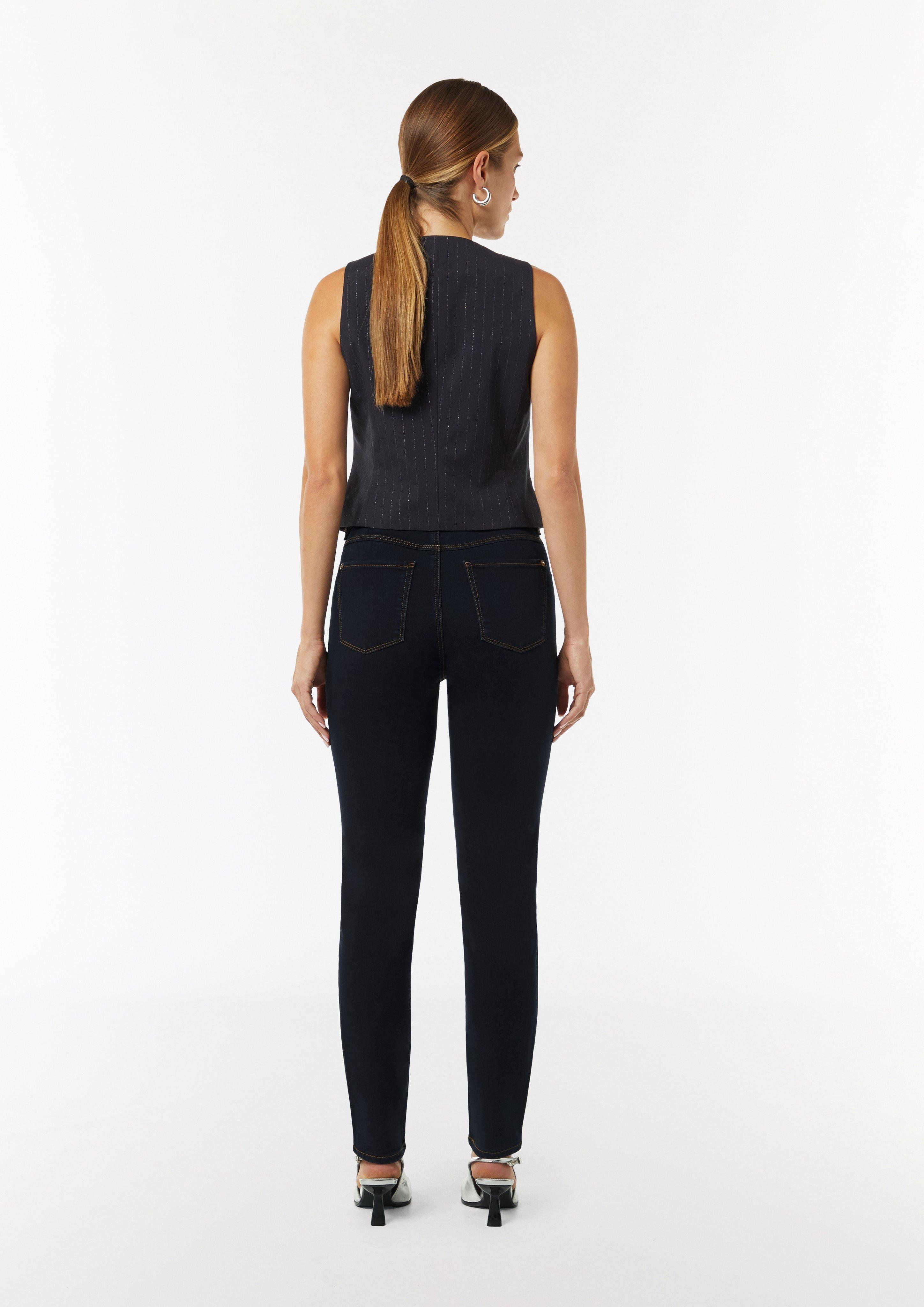 Slim-Leg-Jeans mit dunkler Waschung - navy