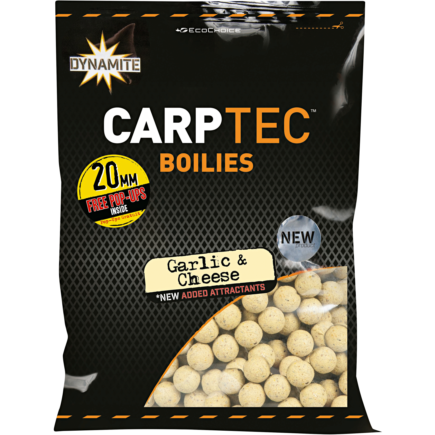 Dynamite Boilies Carp-Tec (garlic & cheese)