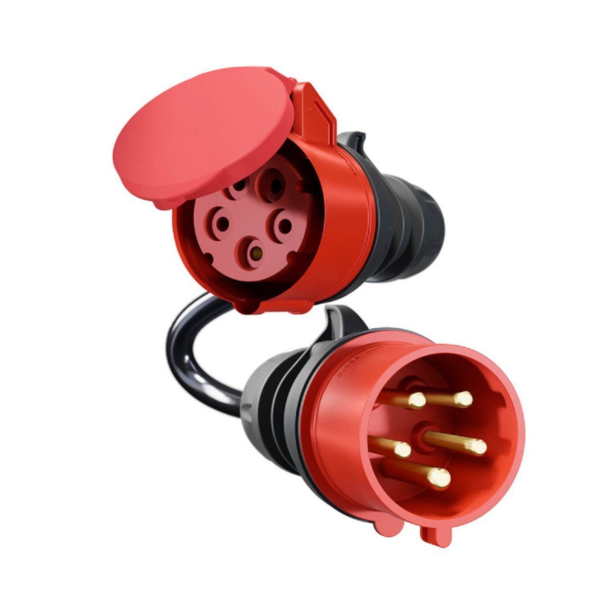 go-e Elektroauto-Ladestation Adapter Gemini flex 11 kW auf CEE rot 32 A, 3, 1-St.