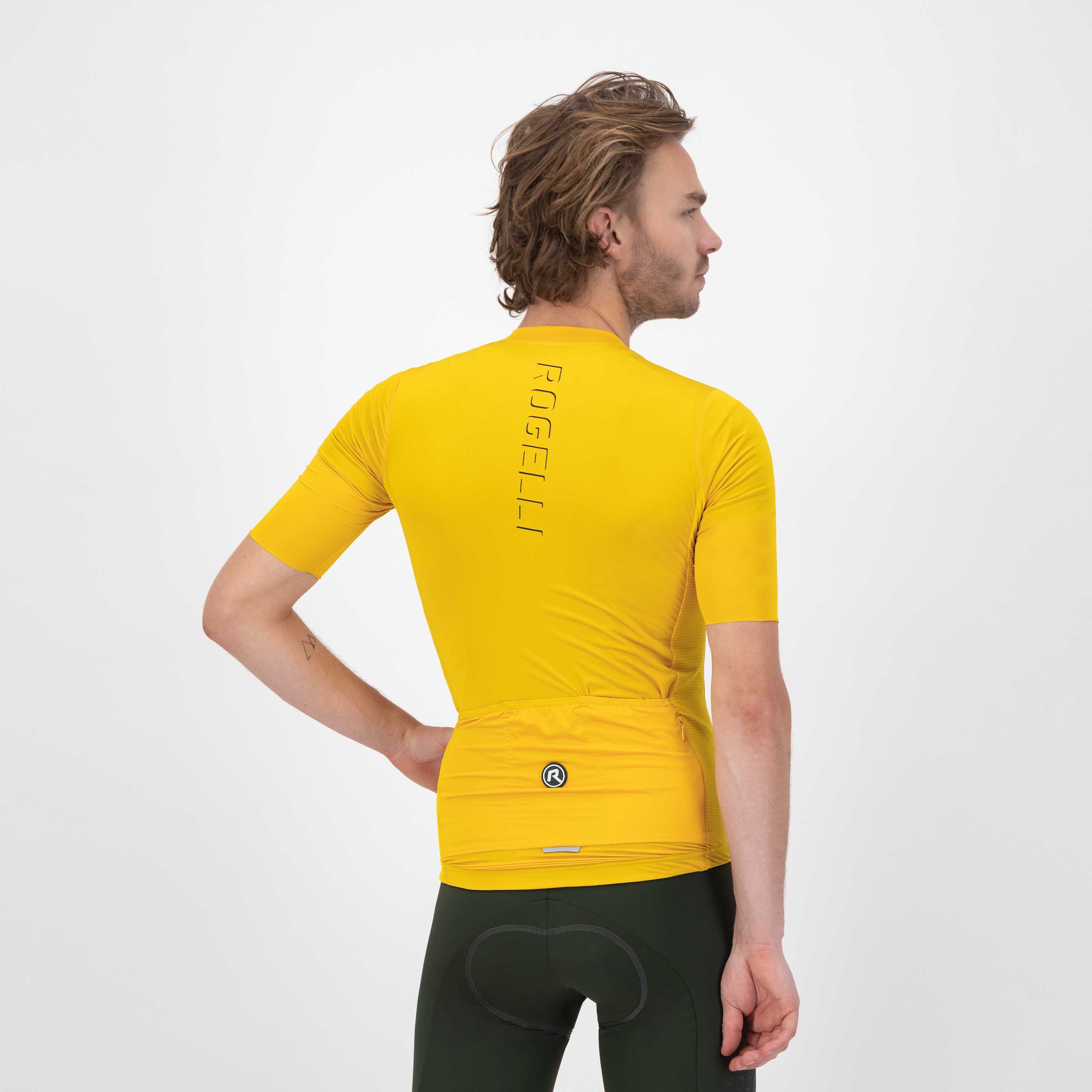 Rogelli Distance Gelb Herren Radtrikot Kurzarm