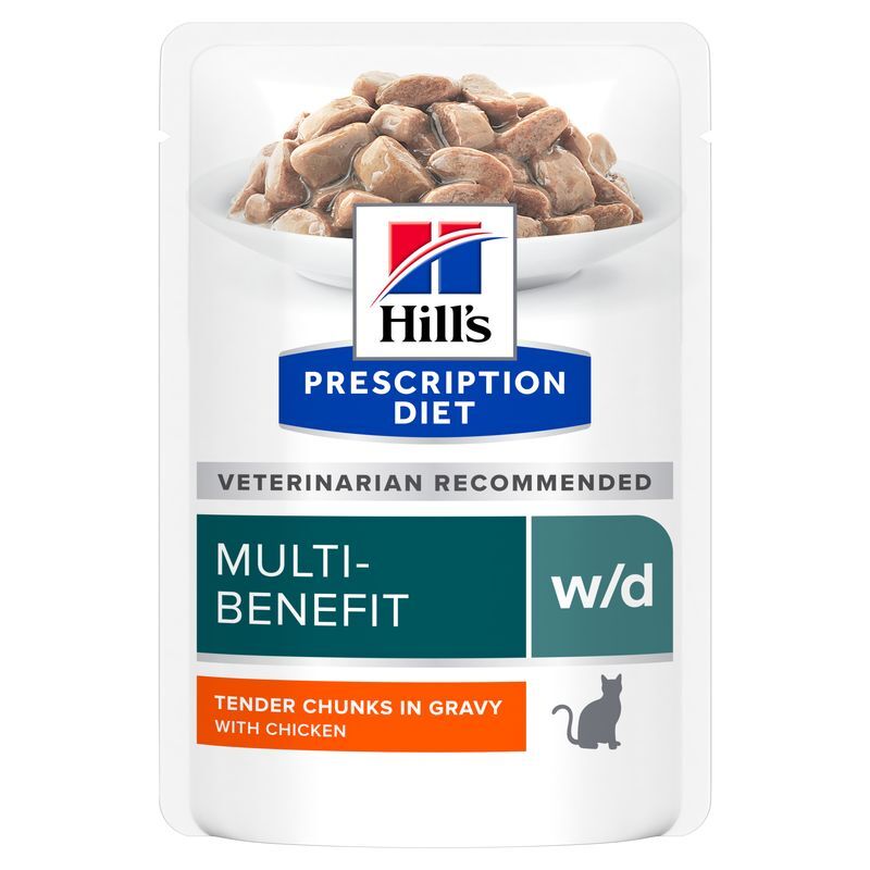 Hill's Nassfutter Hill's Prescription Diet Multi-Benefit w/d mit Huhn 12x85g