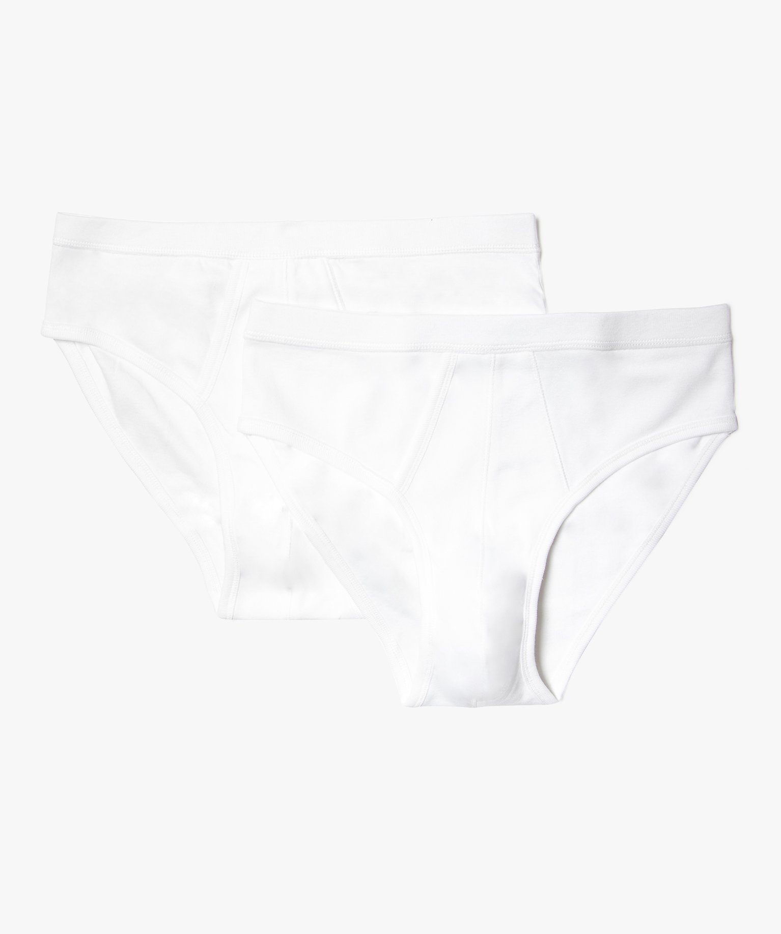 Slip homme forme kangourou uni (lot de 2) blanc | GEMO