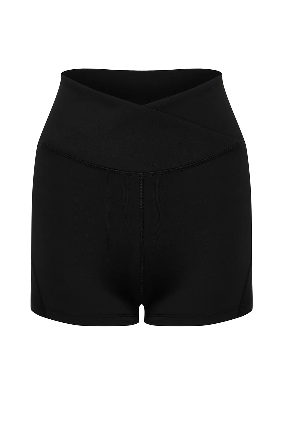 Trendyol Collection  Schwarze Restorer Extrakurze Strick-Sportshorts/Kurze Leggings THMSS24TY00018