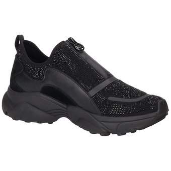 Michael Kors Sami Zip Trainer Sneaker in schwarz