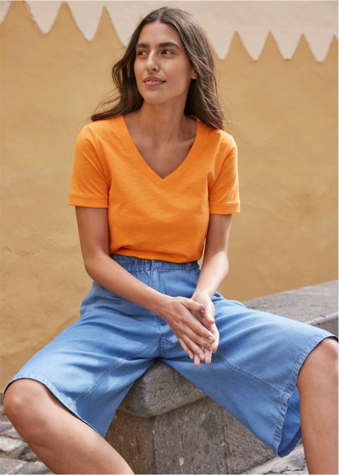 Jeans-Bermuda aus TENCEL™ Lyocell