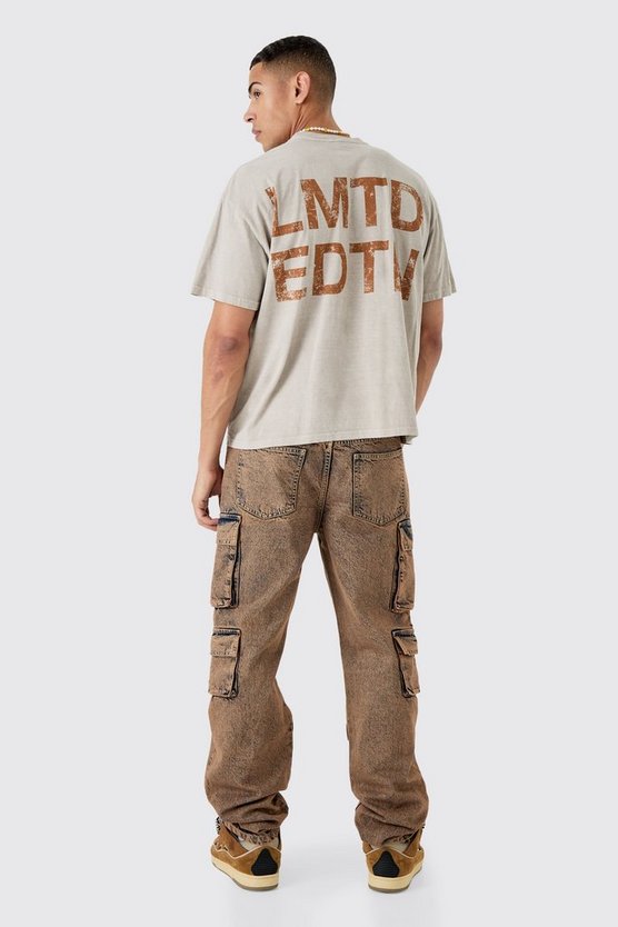 Kastiges Oversize T-Shirt mit Limited Print
