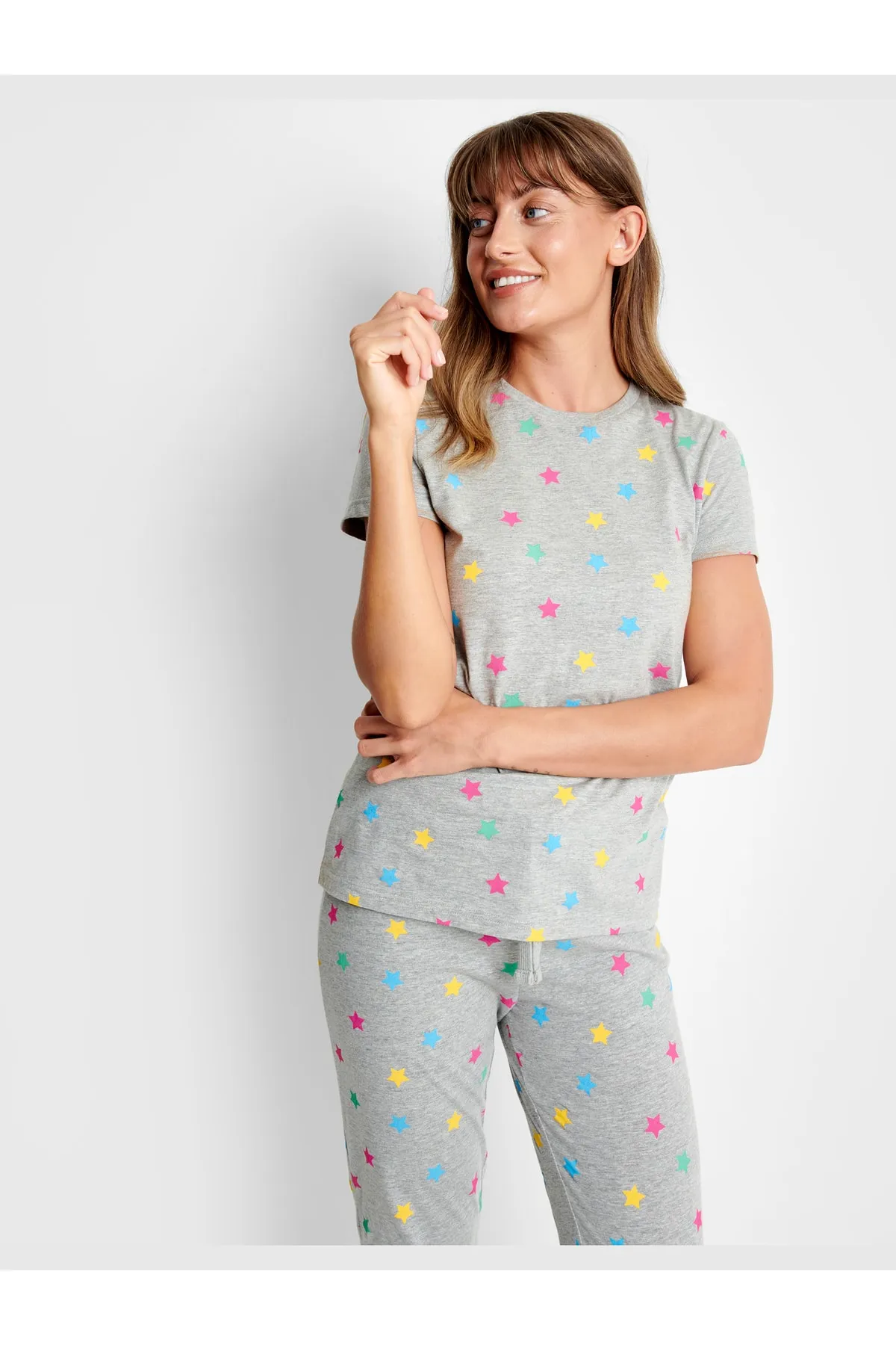 Threadbare  Pyjama set - Grau - Pünktchen