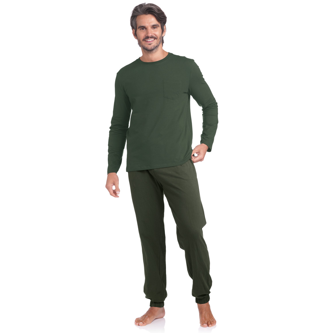 Herren Pyjamahose mit Tunnelzug