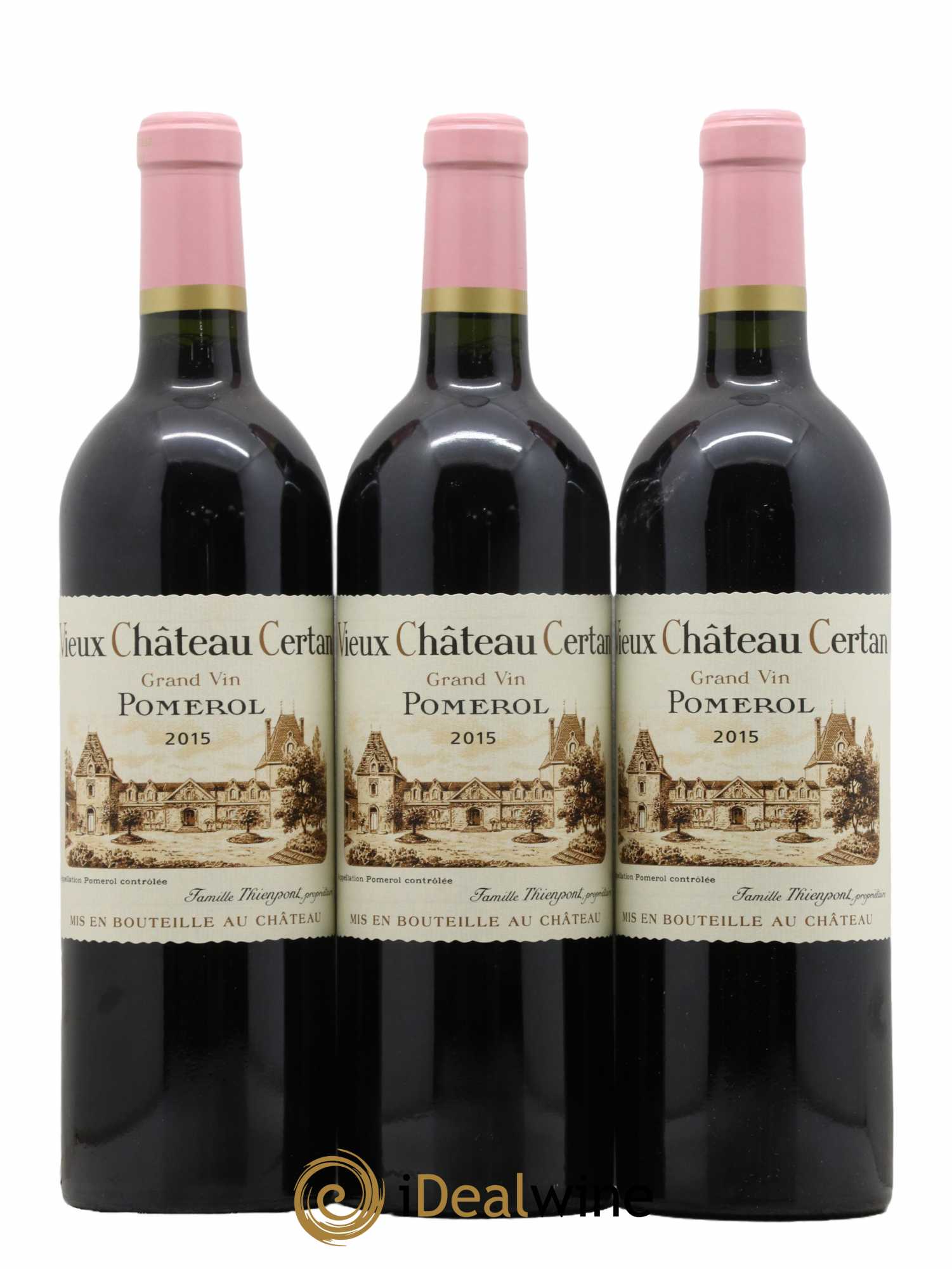 Vieux Château Certan  2015 - Lot de 3 Bouteilles