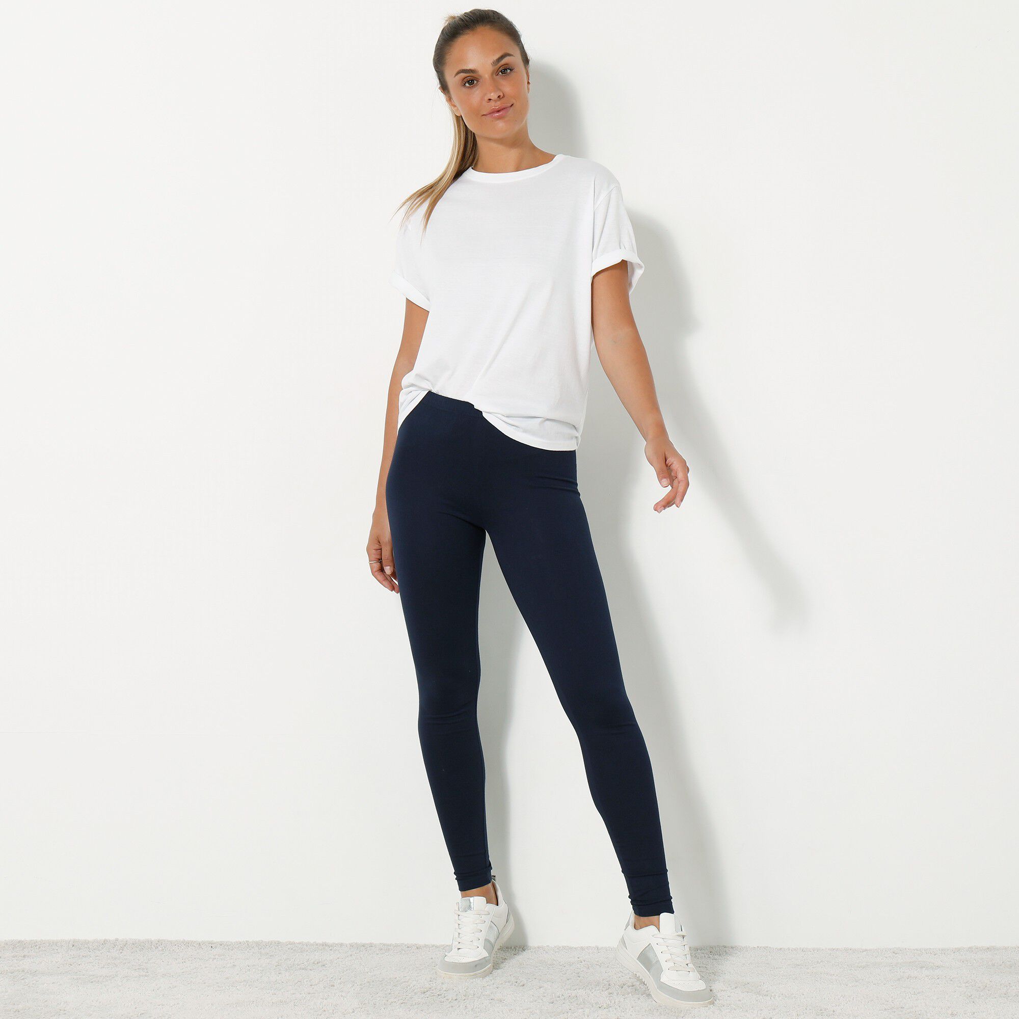 Legging uni, coton biologique