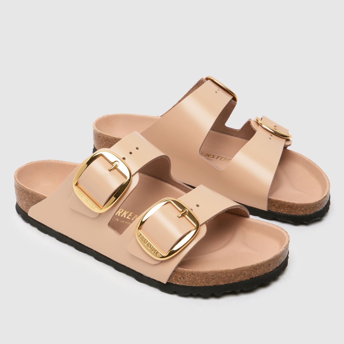 BIRKENSTOCK – Arizona – Beige sandaler med stort spänne