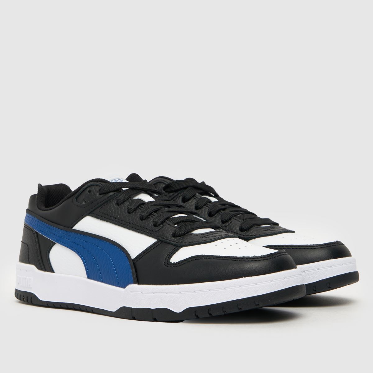 PUMA vita & svarta rbd game low pojkar ungdomsskor