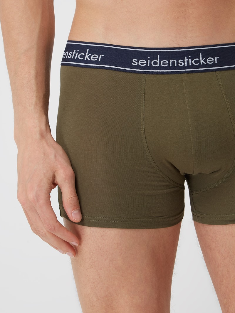 Trunks mit Stretch-Anteil im 3er-Pack in olivgrün