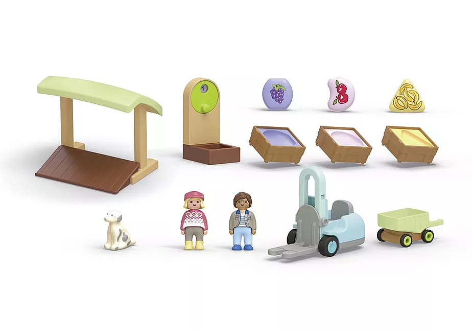 JUNIOR: Bio-Marktstand & Gabelstapler