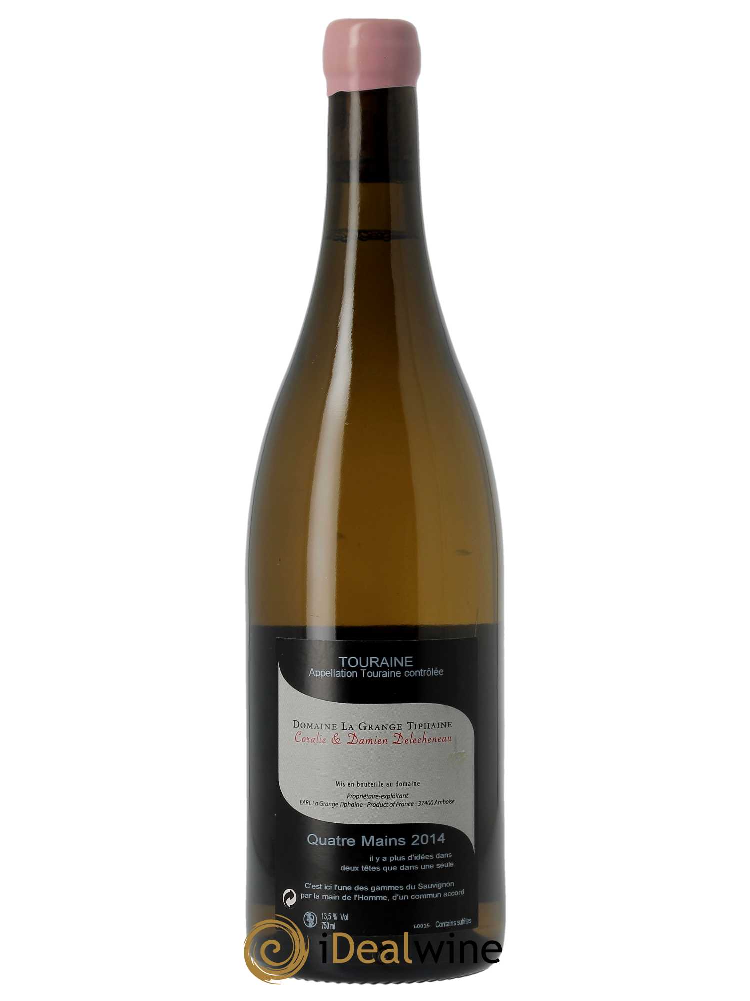 Touraine Quatre Mains La Grange Tiphaine  2014 - Lot de 1 Bouteille