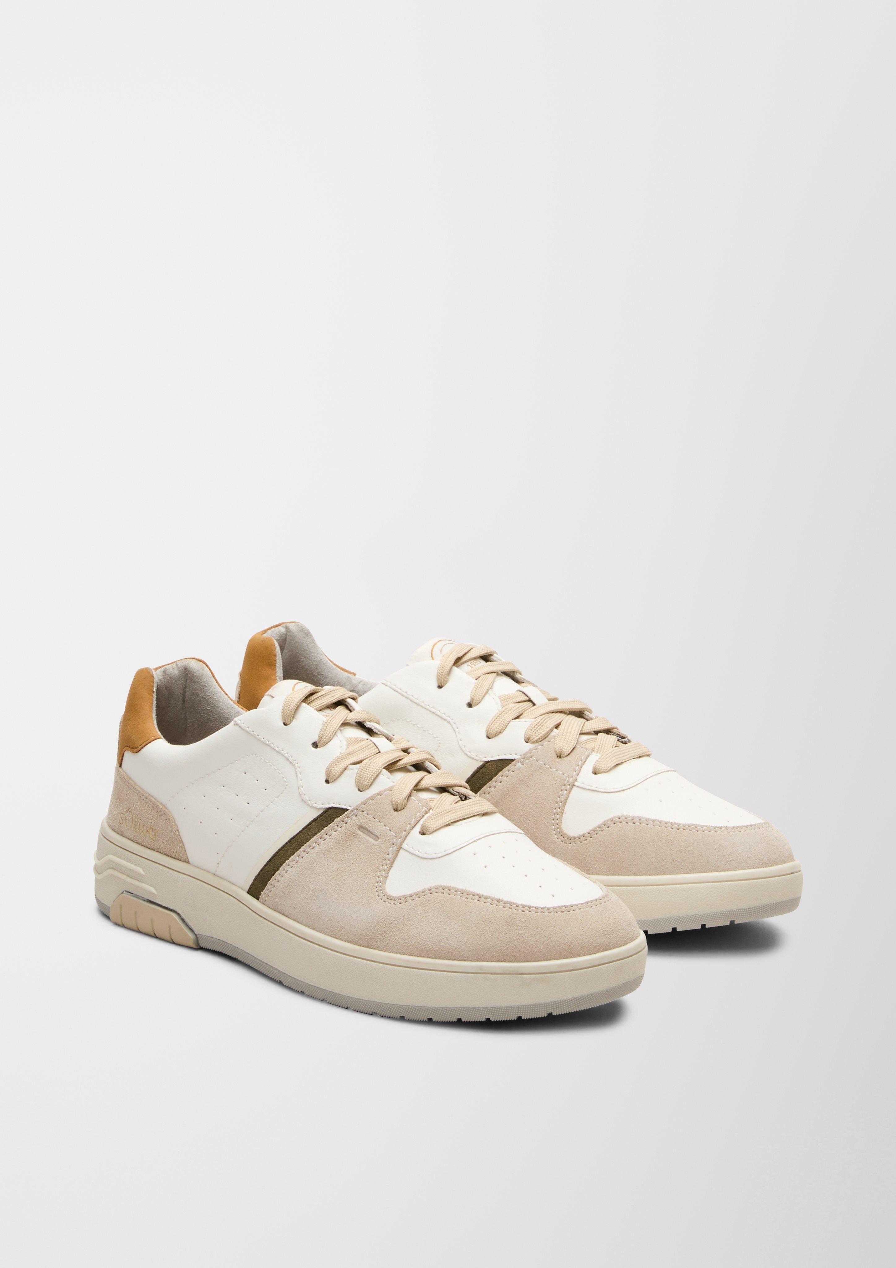 Sneaker aus Ledermix  6007302-100