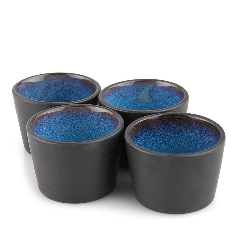 Cuisine Eggeglass Tind 4-pk blå