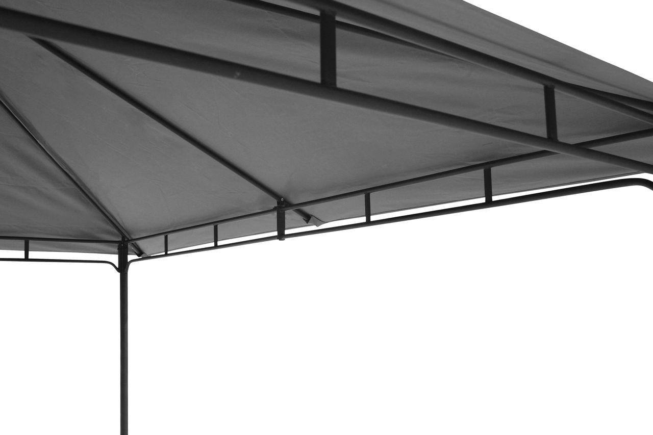 Grasekamp Pavillon Rimini Flex 3 x 3 m Grau Party Zelt Antik Garten