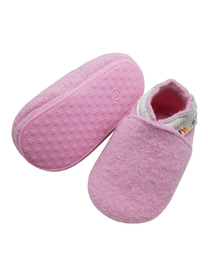 Yalion Baby Leder-Krabbelschuhe in Rosa günstig kaufen