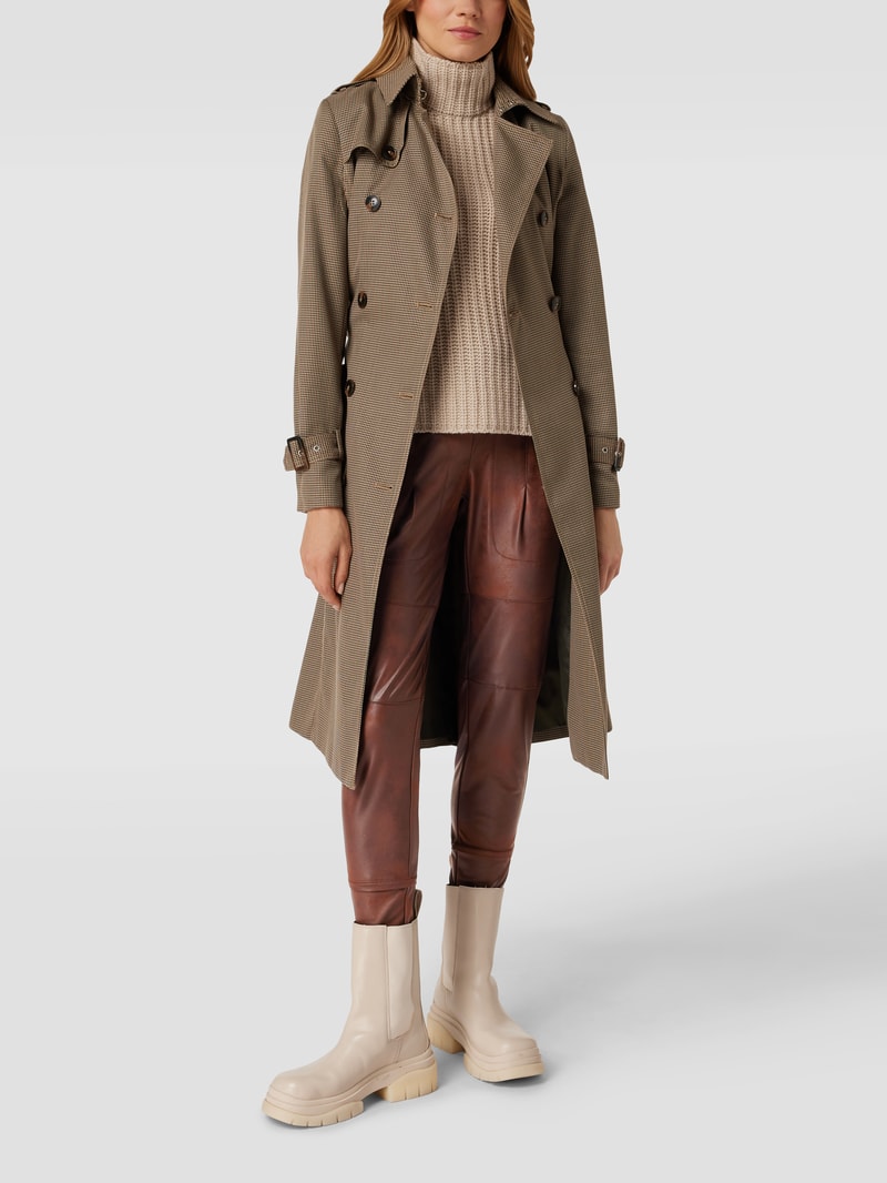 Jogpants in Leder-Optik Modell 'CANDY' in cognac