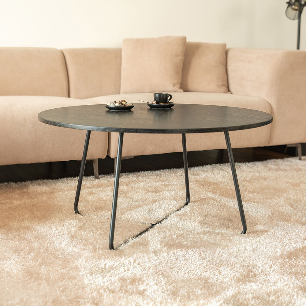 Home Deluxe HOME DELUXE Couchtisch Rund NOVARA -  Dark Oak