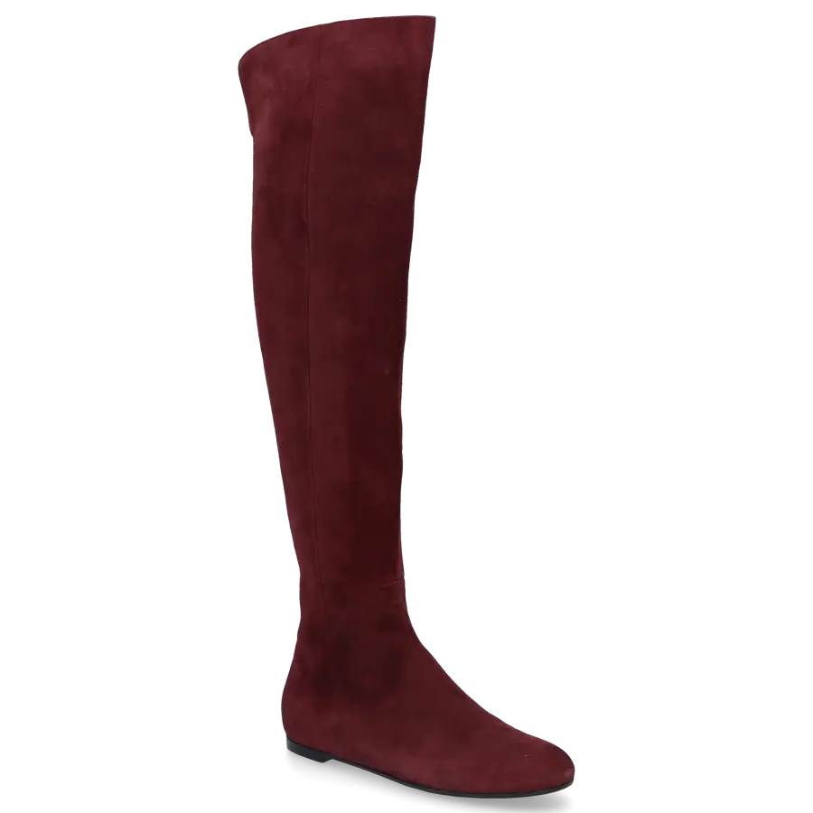 Gianvito Rossi - Stiefel Milton Veloursleder - rot