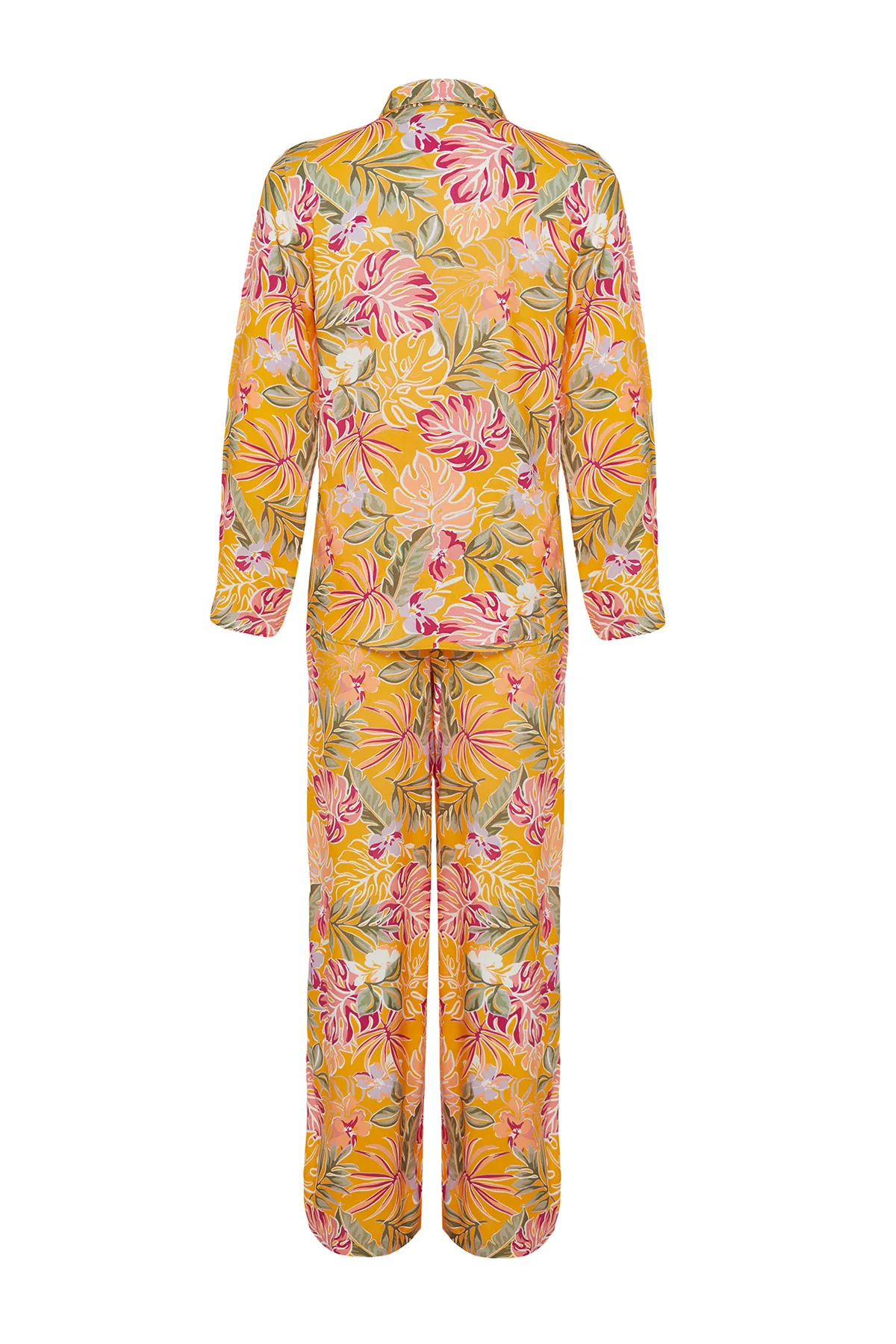 Trendyol Collection  Gewebtes Hemd-Hosen-Set mit Blumenmuster TBESS24AU00003