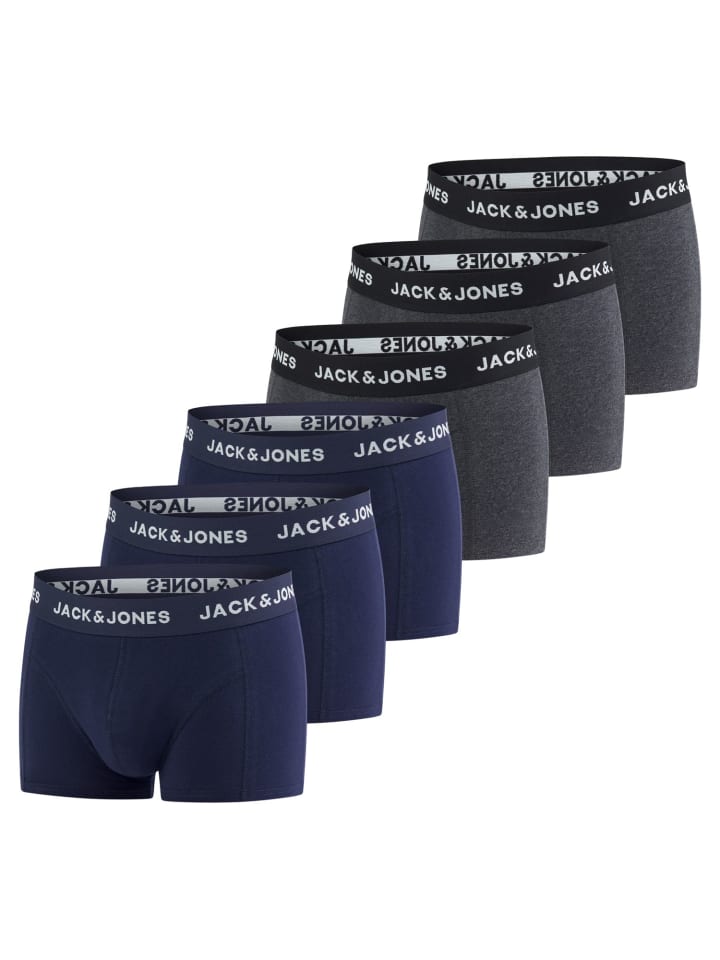 Jack & Jones Trunk 6er Pack Basic Trunks regular/straight in Mehrfarbig günstig kaufen