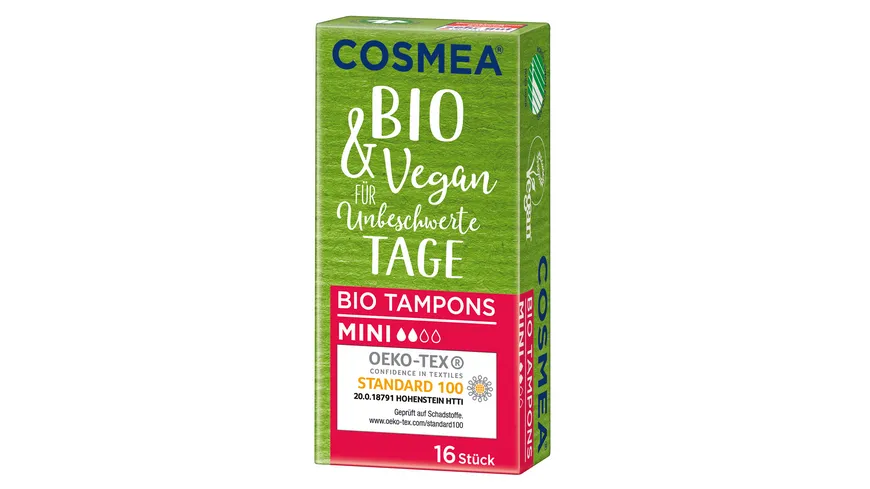 Cosmea® BIO Tampons, VEGAN, Mini