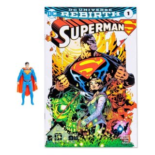 DC Page Punchers Actionfigur & Comic - Superman (Rebirth)