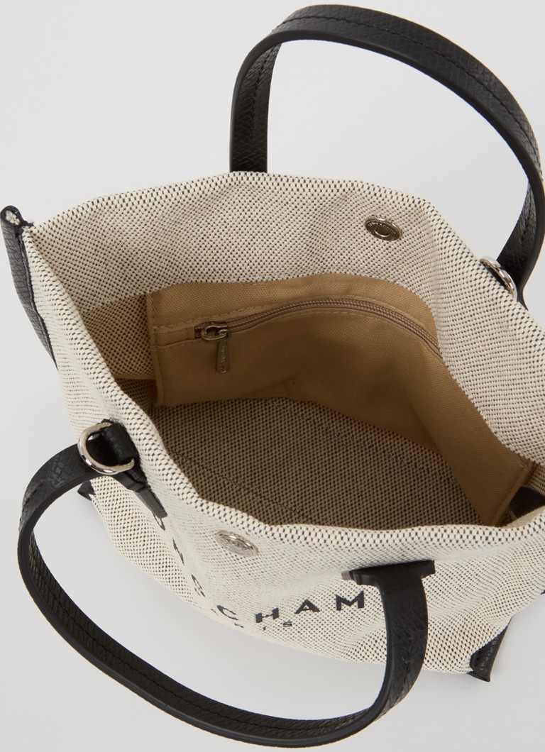 Longchamp Essential Toile canvas crossbody bag XS with detachable shoulder strap