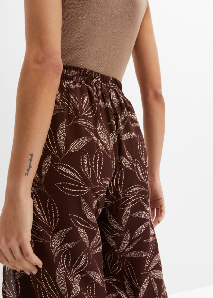 Palazzo-Hose mit Schlitz