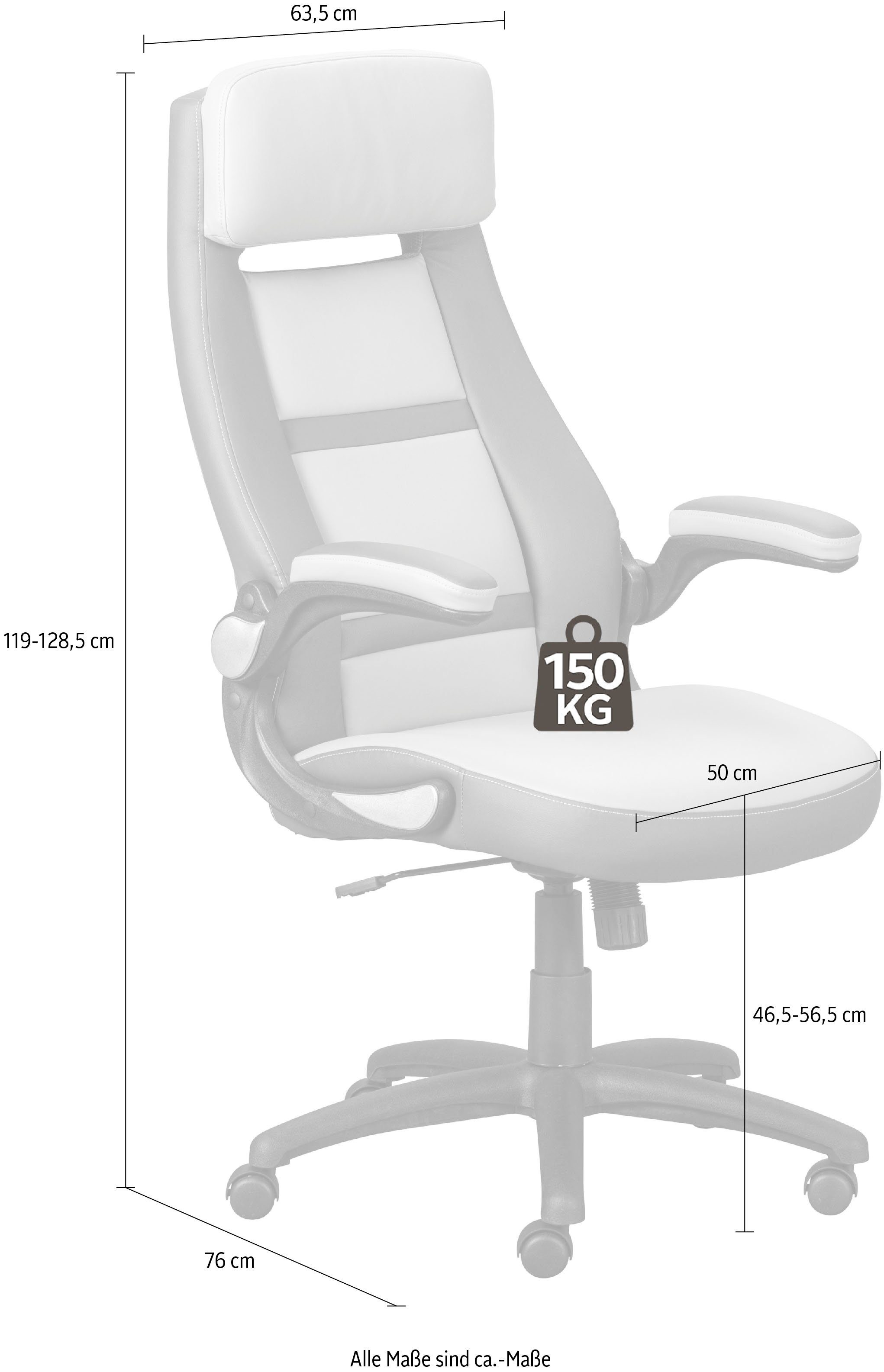 INOSIGN Drehstuhl, mit Armlehnen, Chefsessel